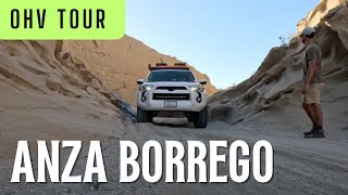 OHV Guide of the ANZA BORREGO Desert Mud Caves Diablos Drop Off Wind Caves amp More  4Runner [upl. by Ahsitil]