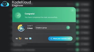 Create a group  Linux  Level 1 task  KodeKloud Engineer [upl. by Pam]