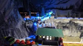 PAL Model Railroad Heaven  The Edgerton Lionel Train Layouts of Rochester Winter Scene 12282016 [upl. by Eniamaj37]