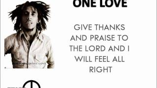 Bob Marley  One Love Lyrics [upl. by Lairbag]