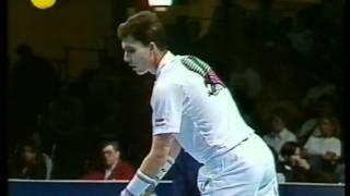 Masters 1990 SF Edberg vs Lendl [upl. by Atikihc702]