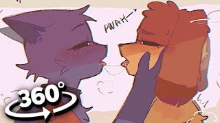 360º VR DogDay x CatNap  First kiss Comic Dub [upl. by Heddi]