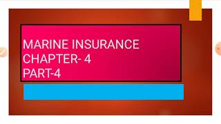 WARRANTIES IN MARINE INSURANCE PILICY [upl. by Amandi864]