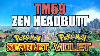 How To Get TM59 Zen Headbutt In Pokemon Scarlet amp Violet [upl. by Islaen247]