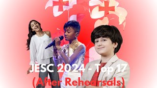 Junior Eurovision 2024  Top 17 AFTER REHEARSALS [upl. by Eivets944]