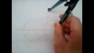 Drawing an oval with a compass and no string very simple [upl. by O'Callaghan176]