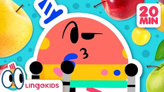 YUMMY FOOD FUN 🍎  Food Cartoons for Kids  Lingokids Episodes [upl. by Telfer906]