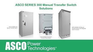 ASCO SERIES 300 Manual Transfer Switch Solutions [upl. by Hildegarde]