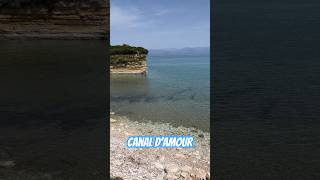 Corfu Sidari Canal dAmour beach travel corfuisland beach [upl. by Kcod]