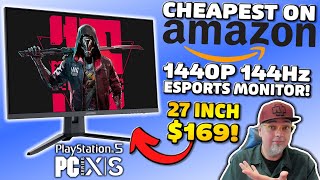 How Can This 2k 144Hz Gaming Monitor Be SO CHEAP Best Deal On Amazon [upl. by Ettenajna964]