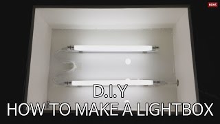 DIY01 How to make a lightbox │DIY01 라이트박스 만들기 [upl. by Barclay]