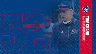 Malone Baseball Head Coach Tom Crank 522 Career Wins SCHOOL RECORD [upl. by Byron746]