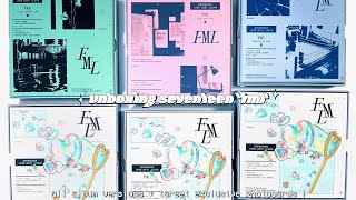 unboxing seventeen quotFMLquot albums ✮ all target exclusive  3 carat versions [upl. by Asiuqram115]