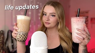 ASMR boba tea mukbang 🧋extremely close cupped whispered rambles [upl. by Neelhtak761]