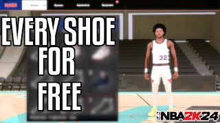 HOW TO GET EVERY SHOE FOR FREE IN NBA 2K24 TAKES 5 MINUTES [upl. by Hun]