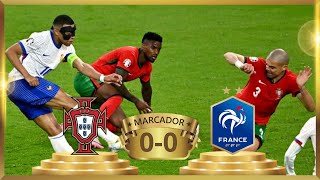 Portugal 0  0 Francia ⭐ EUROCOPA  NARRACIÓN LATINOAMÉRICA  CC BY 30 en vivo [upl. by Mcclenon29]