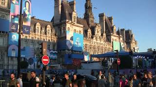 Hôtel de Ville  Paris  Jeux Olympiques 2024 [upl. by Eenhpad314]