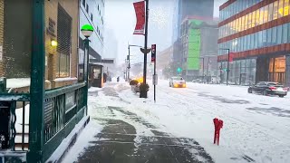 NYC LIVE Exploring Snowstorm Nor’Easter Kenan January 29 2022 [upl. by Llorre]