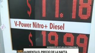 Aumenta el precio de la nafta  Telefe Noticias [upl. by Nitsrik356]