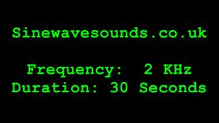 2KHz  2000 Hz Test tone  Sound  Tweeter Test [upl. by Ttekcirc751]