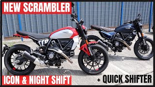 New Ducati Scrambler Icon amp Nightshift GEN 2 2023 models first look amp ride  Quick shifter [upl. by Oigolue]