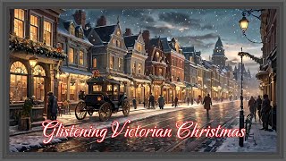 Glistening Victorian Christmas  screensaver  framed christmas tv art [upl. by Nilerual]