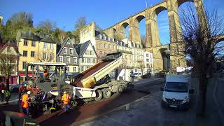 Réfection du parking de la Place des Otages à Morlaix [upl. by Buckie]