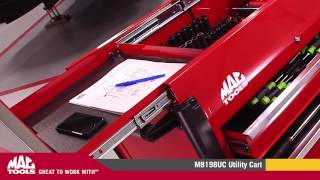 MB198UC Utility Cart  Mac Tools® [upl. by Nyrhtakyram981]