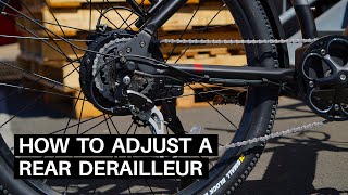 How To Adjust the Rear Derailleur on an EBike [upl. by Beekman]