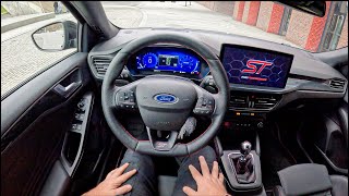 NEW Ford Focus ST MK4 23 EcoBoost 280hp 0100 POV Test Drive 2018 Joe Black [upl. by Eenwahs616]