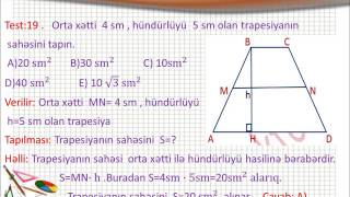 TQDK nin 19942015 il Toplusu Fiqurların sahəsi Qayda test 170 həlli [upl. by Lletnahc]