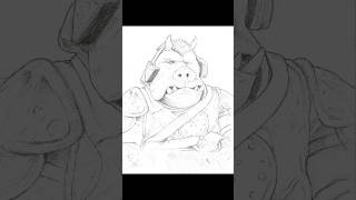 Gamorrean Guard WIP drawing starwars jabba jabbathehutt returnofthejedi drawing portrait [upl. by Seda]