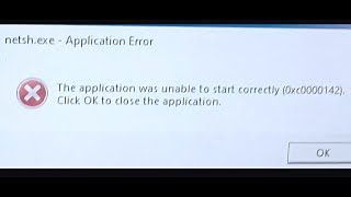 Fix netshexe Application Error 0xc0000142 On Windows 11 [upl. by Evelina663]