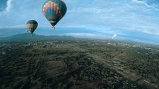 GoPro Hero 5 Timelapse Hot Air Balloon Mexico Teotihuacan [upl. by Atsira]