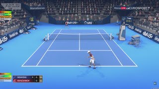 Karen Khachanov VS Yoshihito Nishioka  Tennis Elbow 4  CPU vs CPU  Gameplay [upl. by Heda]