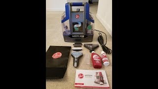 Hoover Spotless Carpet Cleaner FH11400 Whats in the box [upl. by Yewed]