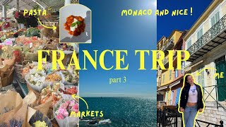 FRANCE VLOG PART 3 🎀  Nice Monaco Italy Sanremo la côte dAzur 🍋🐚🫐 [upl. by Lilybelle]