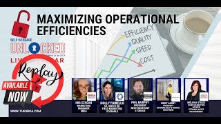 🔓 Maximizing Operational Efficiency  SBOA Self Storage Unlocked [upl. by Tsyhtema]