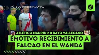 EMOCIONANTE recibimiento del ATLÉTICO de MADRID a FALCAO en el WANDA METROPOLITANO  shorts [upl. by Vaasta800]