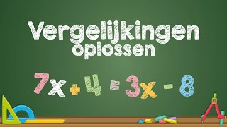 VERGELIJKINGEN oplossen Wiskunde [upl. by Yaras293]