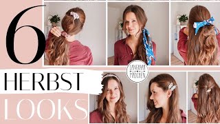 6 schnelle Herbst Frisuren  Langhaarmädchen [upl. by Aisya]