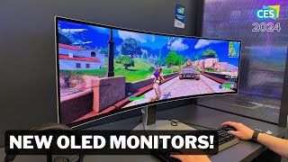 CES 2024  Hands On With Samsungs New Gaming Monitors [upl. by Bashuk]