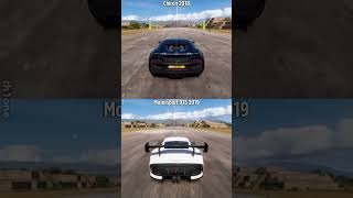 Forza Horizon 5  Bugatti Chiron 2018 vs Porsche Motorsport 935 2019 Teotihuacan Drag Race Stock [upl. by Anerroc306]