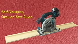 Making a Self Clamping Circular Saw Guide  Kendinden Yapışkanlı Kesim Kılavuzu [upl. by Nosak]