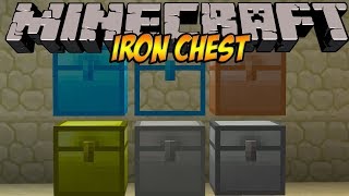 IRON CHESTS MOD  Cofres De Distintos Minerales MINECRAFT MODS 17101102 Review ESPAÑOL │HD [upl. by Ahseined]