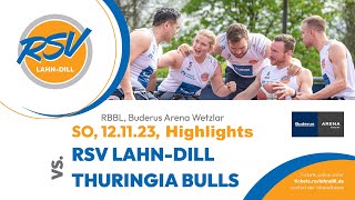 HL RSV LahnDill VS RSB Thuringia Bulls Saison RBBL 202324 [upl. by Fabrianne]