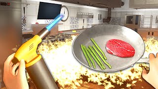 MY KITCHEN EXPLODED  Cooking Simulator VR Gameplay [upl. by Virgin]