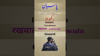 Paasbaan Meaning  Urdu Dictionary [upl. by Ayyn237]