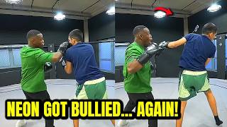 NEON Gets Dropped By DEJI DEJI Needs To CHILL OUT NEW SPARRING FOOTAGE [upl. by Gorlicki]