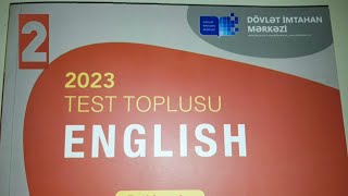 İngilis dili yeni test toplusu CAVABLARI 2ci hissə 2023 [upl. by Ardnekahs516]